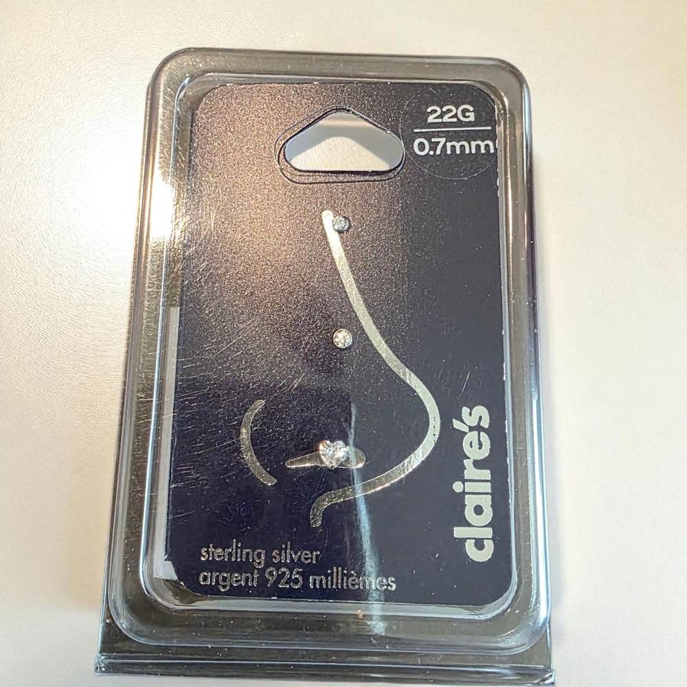 Claire's Silver Nose Stud